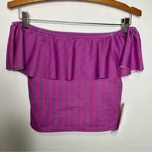 NWT Kortni Jeane Ruffled Around mix n match swim top size small